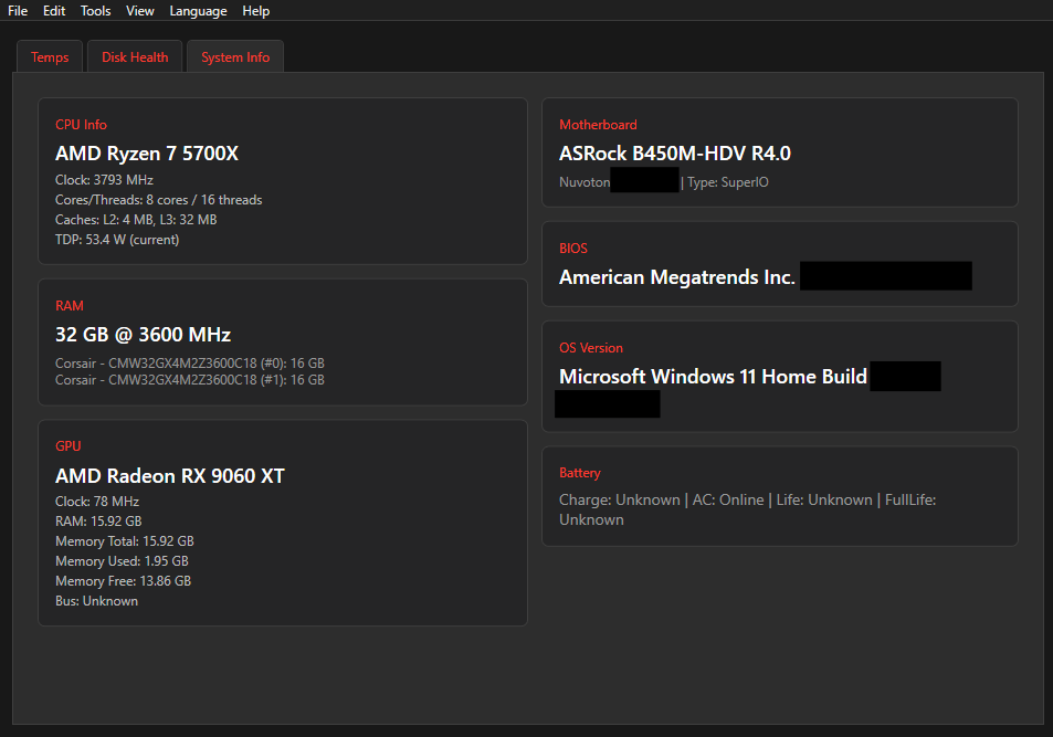 System Info